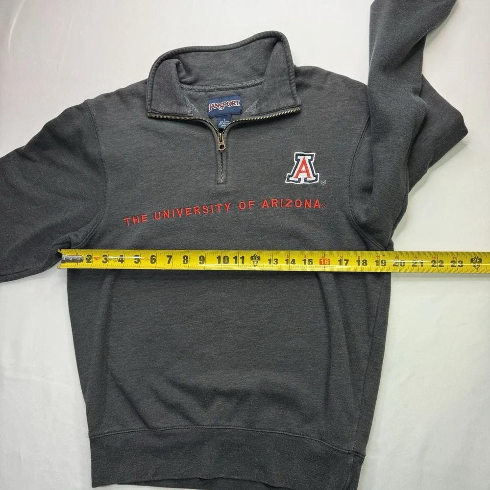 Vintage University of Arizona Pullover Jansport Sweatshirt 1/4 Zip Size Small 10